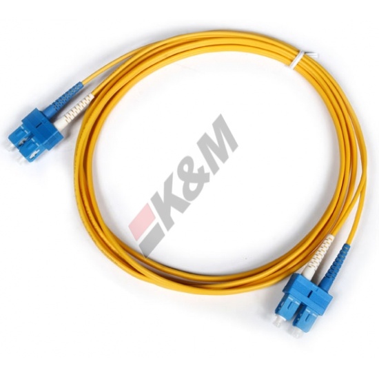 SC PC naar SC Duplex PC 3.0mm PVC 9/125 Singlemode Patch kabel